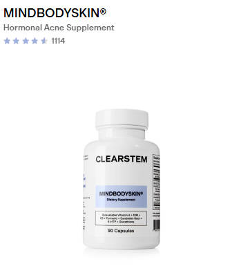 MINDBODYSKIN Hormonal Acne Supplement